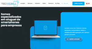 Print da home do site do TecMobile