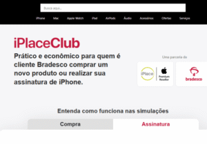 Print da home do site do iPlace