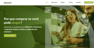 Print do site BR Mobile