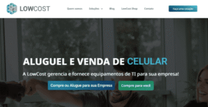 Print da home do site do LowCost